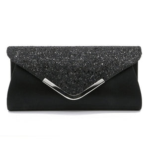 2025 Women's Glitter Shimmer Envelope Ladies Sequins Evening Party Prom Smart Jane Clutch Bag  Handbag