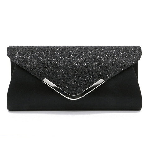 2025 Women's Glitter Shimmer Envelope Ladies Sequins Evening Party Prom Smart Jane Clutch Bag  Handbag