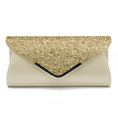 2025 Women's Glitter Shimmer Envelope Ladies Sequins Evening Party Prom Smart Jane Clutch Bag  Handbag