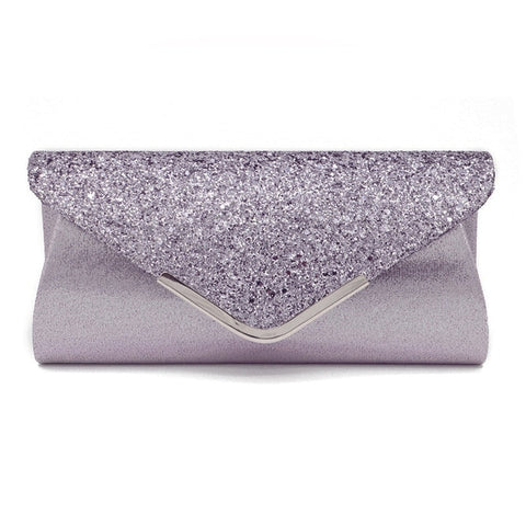 2025 Women's Glitter Shimmer Envelope Ladies Sequins Evening Party Prom Smart Jane Clutch Bag  Handbag