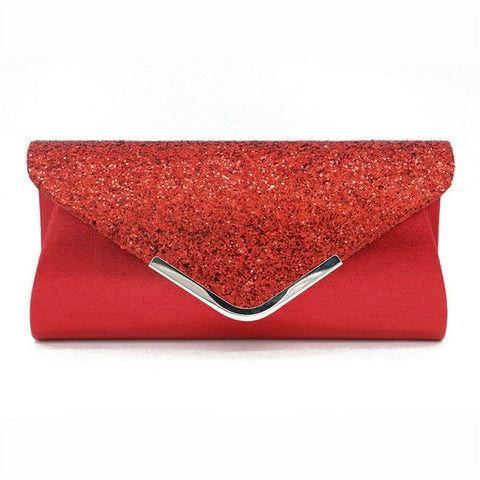 2025 Women's Glitter Shimmer Envelope Ladies Sequins Evening Party Prom Smart Jane Clutch Bag  Handbag