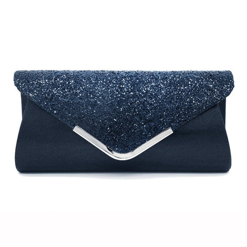 2025 Women's Glitter Shimmer Envelope Ladies Sequins Evening Party Prom Smart Jane Clutch Bag  Handbag