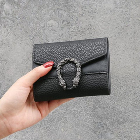 Women Wallets Purses Dragon Head Wallets For Girl Ladies Money Coin Pocket Card Holder Female Wallets Clutch Bags 25