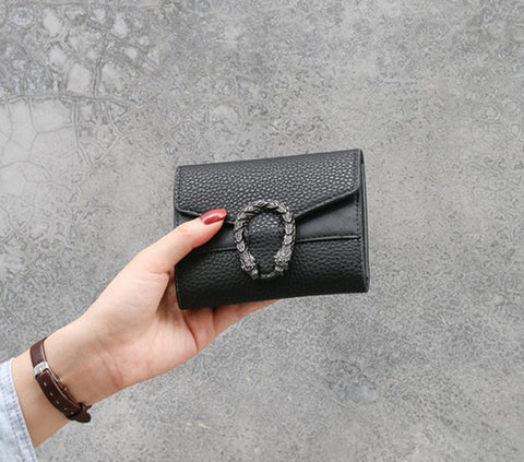 Women Wallets Purses Dragon Head Wallets For Girl Ladies Money Coin Pocket Card Holder Female Wallets Clutch Bags 25