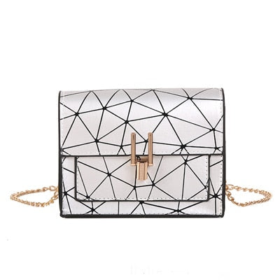 Women Shoulder Bags 2025 summer new Korean version of the Messenger bag handbag chain wild crack printing wild shoulder bag