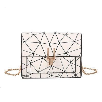Women Shoulder Bags 2025 summer new Korean version of the Messenger bag handbag chain wild crack printing wild shoulder bag