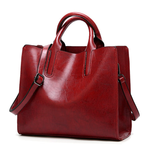 Vintage Genuine Leather Bags Women Messenger Bags High Quality Oil Wax Female Leather Handbags Ladies Shoulder Bag 2025
