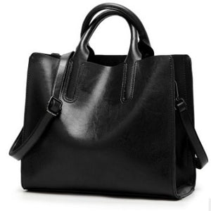 Vintage Genuine Leather Bags Women Messenger Bags High Quality Oil Wax Female Leather Handbags Ladies Shoulder Bag 2025