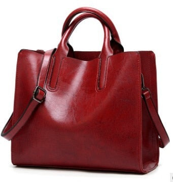 Vintage Genuine Leather Bags Women Messenger Bags High Quality Oil Wax Female Leather Handbags Ladies Shoulder Bag 2025