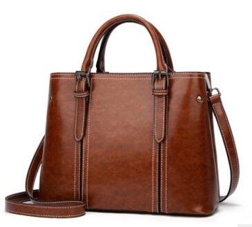 Fashion Boston Genuine Leather Luxury Handbags Women Messenger Bags Designer Shoulder Bag Female Tote Bolsos