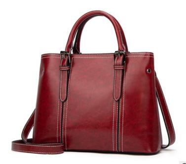 Fashion Boston Genuine Leather Luxury Handbags Women Messenger Bags Designer Shoulder Bag Female Tote Bolsos