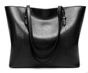 Women Shoulder Bag Fashion Women Handbags Oil Wax Leather Large Capacity Tote Bag Casual Leather women Messenger bag 2025