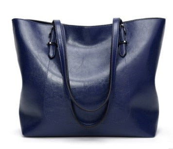Women Shoulder Bag Fashion Women Handbags Oil Wax Leather Large Capacity Tote Bag Casual Leather women Messenger bag 2025