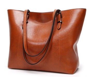 Women Shoulder Bag Fashion Women Handbags Oil Wax Leather Large Capacity Tote Bag Casual Leather women Messenger bag 2025