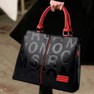 Ladies Quality Leather Letter Shoulder Bags for Women 2025 Luxury Handbags Women Bags Designer Fashion Large Capacity Tote Bag