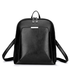 Vintage Backpack Female Brand Leather Women's backpack Large Capacity School Bag for Girls Leisure Shoulder Bags for Women 2025