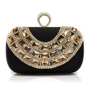 Blue Totes Party Evening Bag Women's Wallet Style Chain Handbag Clutch Banquet Mini Bag