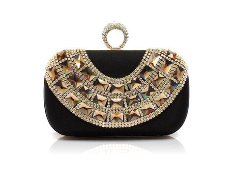 Blue Totes Party Evening Bag Women's Wallet Style Chain Handbag Clutch Banquet Mini Bag