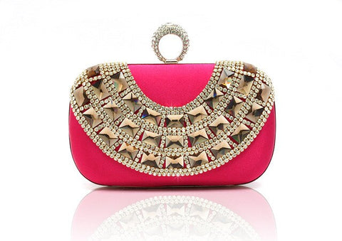 Blue Totes Party Evening Bag Women's Wallet Style Chain Handbag Clutch Banquet Mini Bag