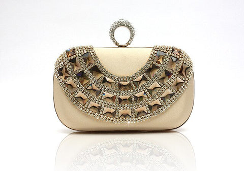 Blue Totes Party Evening Bag Women's Wallet Style Chain Handbag Clutch Banquet Mini Bag