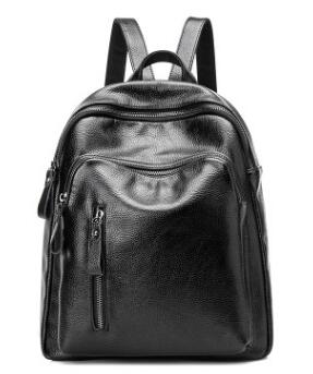 2025 New Vintage Leather Backpack Female Shoulder Bag