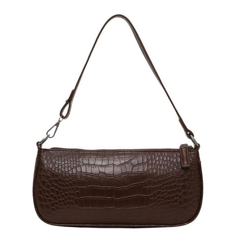 Retro Alligator Pattern Women Messenger Handbags Casual Solid Shoulder Bags for women 2025 Split Retro Crocodile Bolsas
